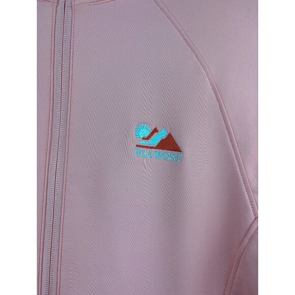 Peter Millar Womens Full-Zip Jacket M Coral UPF 50+ Polyester Spandex - Picture 3 of 7